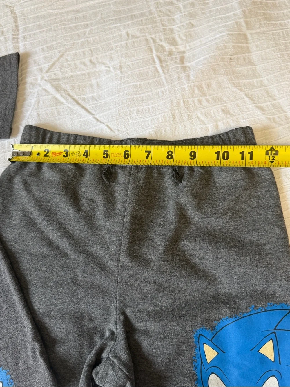 Sonic the Hedgehog Boys T-Shirt & Shorts Set Size 7 Gray Blue